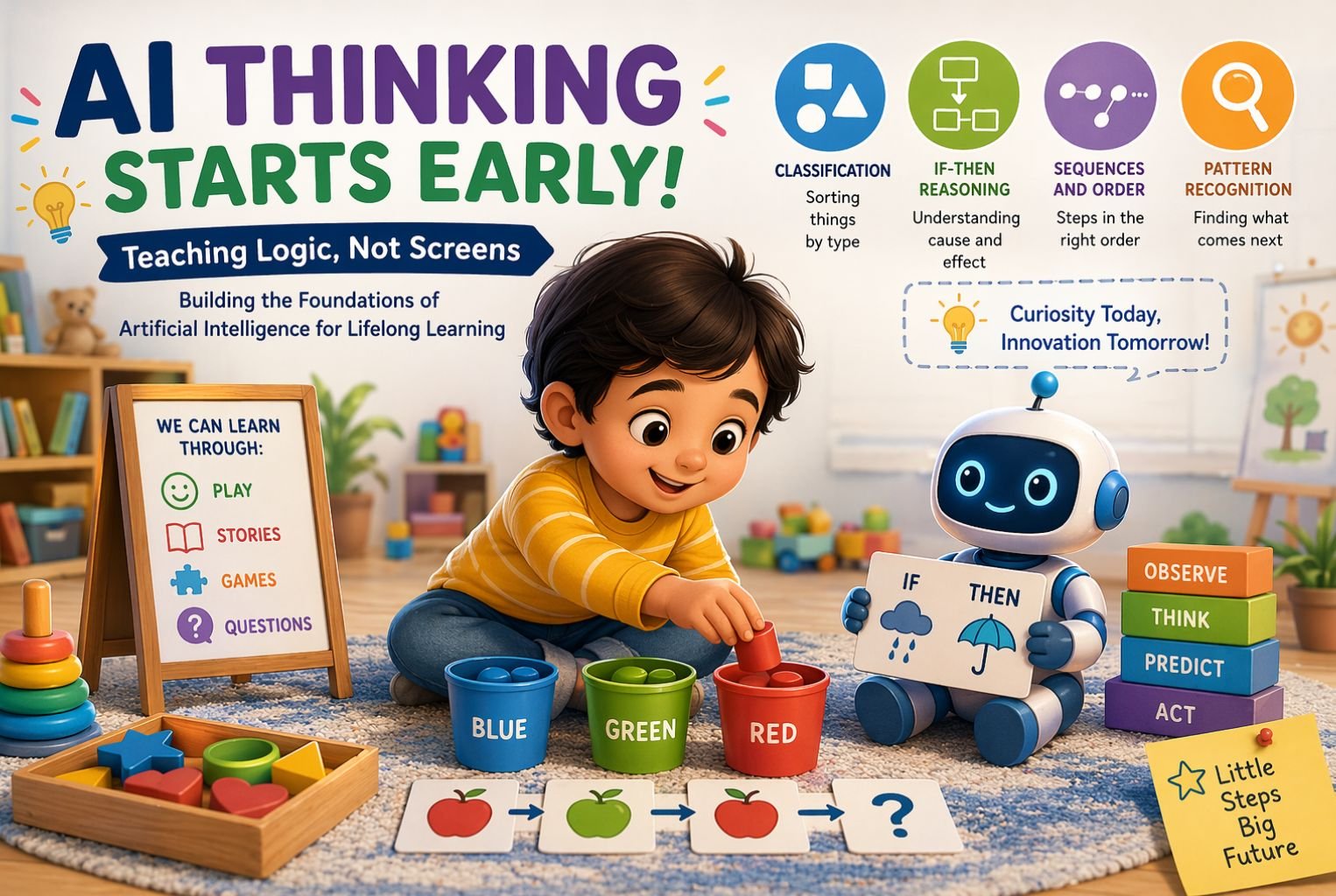 Demystifying AI for Five-Year-Olds: Teaching Logic Without Screens